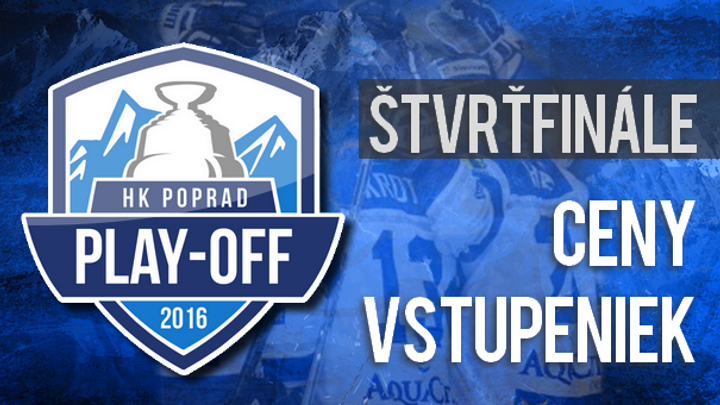 Informácie o cenách a predaji vstupeniek - štvrťfinále play-off